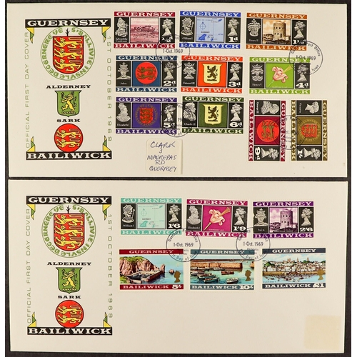 901 - GB.ISLANDS CHANNEL ISLANDS AND ISLE OF MAN 1969-80's collections of never hinged mint stamps and Fir... 