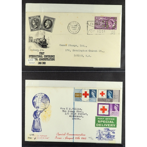 906 - GB.FIRST DAY COVERS 1949-67 a range of earlier and better issues in an album, incl. 1949 UPU (plain)... 