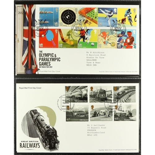 907 - GB.FIRST DAY COVERS 1953 - 2011 comprehensive collection in 12 dedicated Royal Mail albums. Mainly R... 