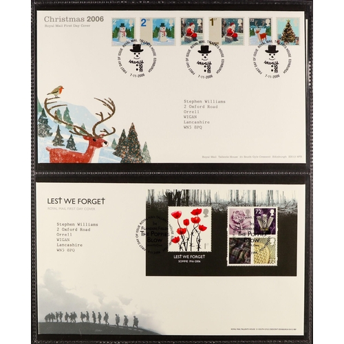 908 - GB.FIRST DAY COVERS 1992 - 2007 collection in 7 dedicated Royal Mail albums. Includes stamp sets, Ma... 