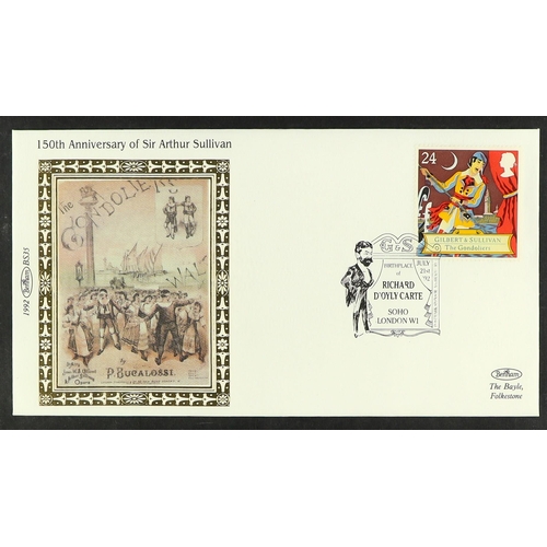 916 - GB.FIRST DAY COVERS SORTER CARTOON with 7 albums. Mainly Royal Mail Commemoratives and Definitives d... 