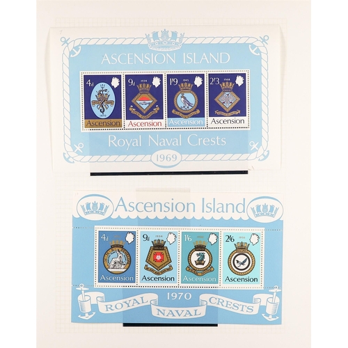 92 - ASCENSION 1956-76 COLLECTION of mint, NHM & used collection incl. 1956 Birds set mint, 1963 Birds se... 