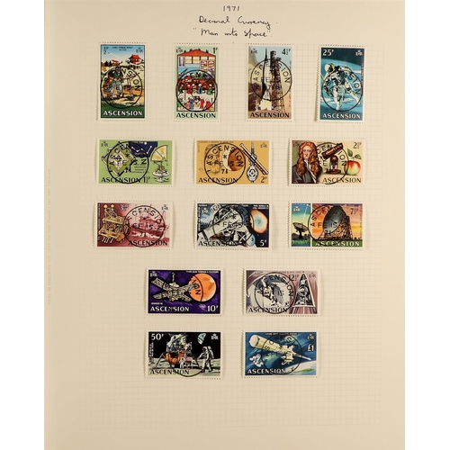 93 - ASCENSION 1963-86 USED COLLECTION a complete run from SG 70-405 incl. Navel Crests, Birds, Fishes, F... 