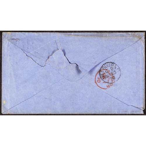 94 - AUSTRALIAN STATES VICTORIA 1870 (30 Sept) env from Bristol, England to Melbourne, Victoria bearing 6... 