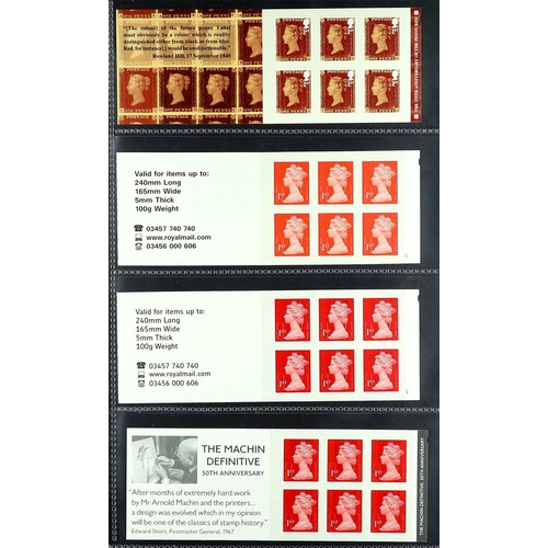 1064 - GB.ELIZABETH II 1993 - 2016 BOOKLET COLLECTION. Most of the collection is 2nd class or higher. All i... 