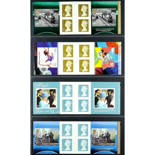 1066 - GB.ELIZABETH II 2001 - 2016 BOOKLET COLLECTION. Comprising of NVI 1st, 2nd, 1st large and 2nd large ... 