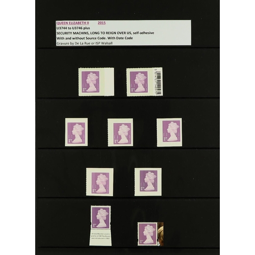 1069 - GB.ELIZABETH II DEFINITIVE COLLECTION 1971 - 2015 with some degree of specialism. Includes Castles, ... 