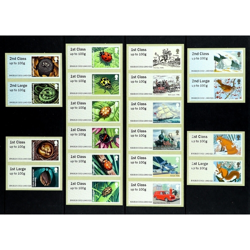 1071 - GB.ELIZABETH II POST & GO SELECTION. Includes 'Birds', 'Farm Animals', 'Union Flag', 'Fish', 'Robins... 