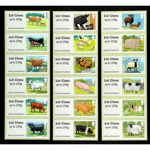 1071 - GB.ELIZABETH II POST & GO SELECTION. Includes 'Birds', 'Farm Animals', 'Union Flag', 'Fish', 'Robins... 