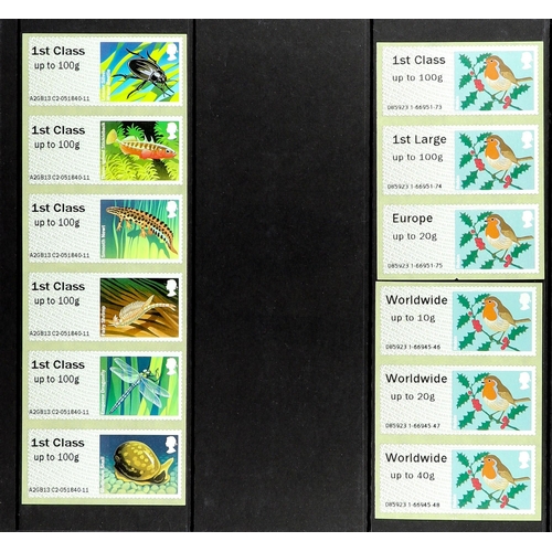 1071 - GB.ELIZABETH II POST & GO SELECTION. Includes 'Birds', 'Farm Animals', 'Union Flag', 'Fish', 'Robins... 