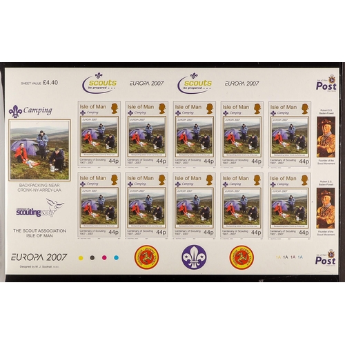 1079 - GB.ISLANDS ISLE OF MAN 2007 SCOUTS Europa - Scouting Association 44p 