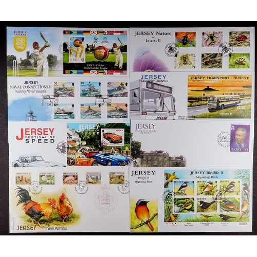 1092 - GB.ISLANDS JERSEY FIRST DAY COVERS Unaddressed collection from 1981-2008. Very few missing from the ... 