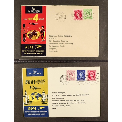 1095 - GB.FIRST DAY COVERS 1965 - 1978 AVIATION COVERS in album. Mainly GB with a few foreign and GB Island... 