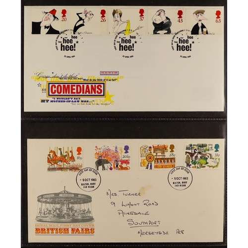 1096 - GB.FIRST DAY COVERS 1969 - 2000 collection in 11 albums. (Approx 540)