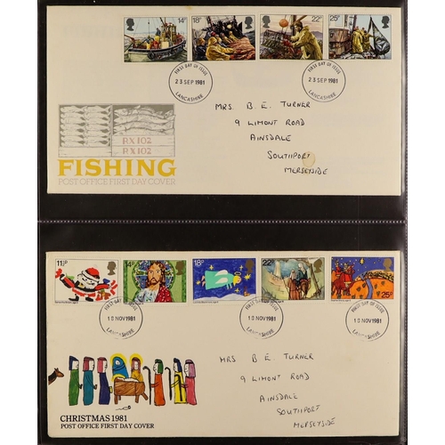 1096 - GB.FIRST DAY COVERS 1969 - 2000 collection in 11 albums. (Approx 540)