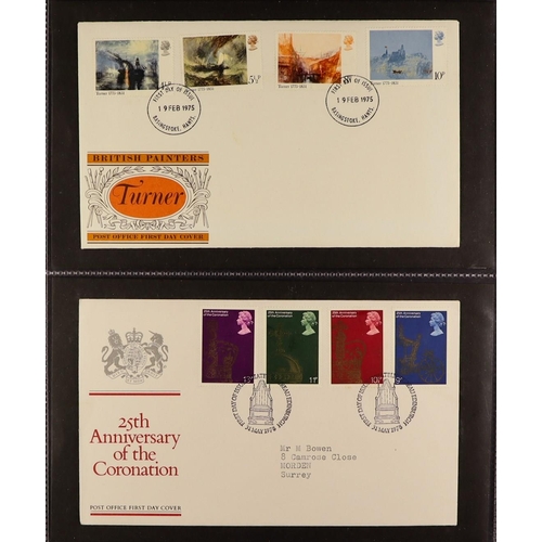 1096 - GB.FIRST DAY COVERS 1969 - 2000 collection in 11 albums. (Approx 540)