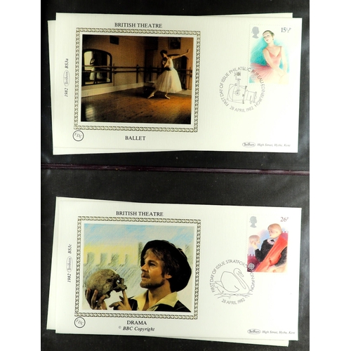 1099 - GB.FIRST DAY COVERS BENHAM COVER COLLECTION including silks. A good range from 1982-2000. (Approx 33... 