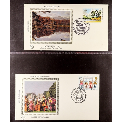 1099 - GB.FIRST DAY COVERS BENHAM COVER COLLECTION including silks. A good range from 1982-2000. (Approx 33... 