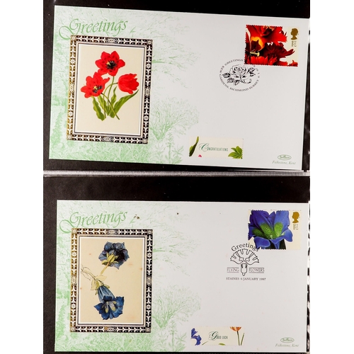 1099 - GB.FIRST DAY COVERS BENHAM COVER COLLECTION including silks. A good range from 1982-2000. (Approx 33... 