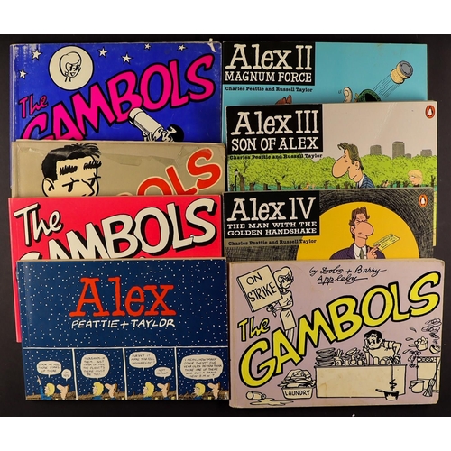 11 - COMIC STRIP BOOKS: THE GAMBOLS & ALEX. Comprising of 'The Best of Alex' annuals from 2002 to 2018, T... 