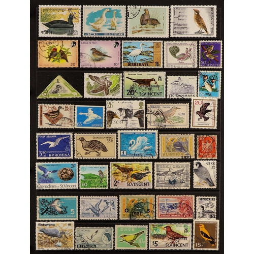 112 - COLLECTIONS & ACCUMULATIONS BIRDS ON STAMPS a world collection, largely 1960s-90s used issues. (+/- ... 