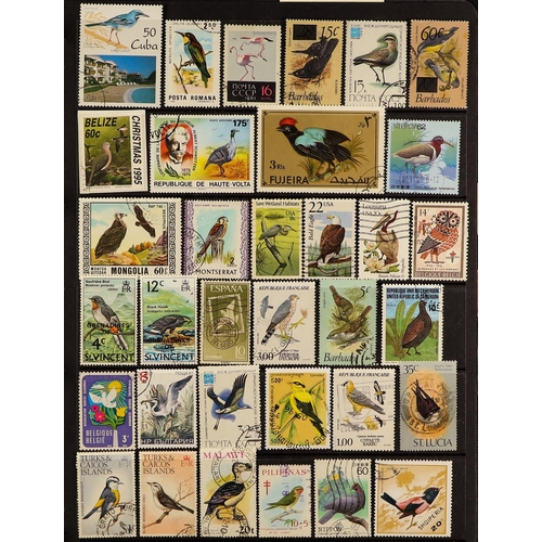 112 - COLLECTIONS & ACCUMULATIONS BIRDS ON STAMPS a world collection, largely 1960s-90s used issues. (+/- ... 