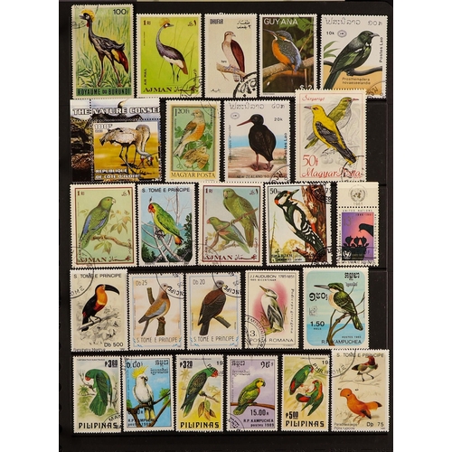 112 - COLLECTIONS & ACCUMULATIONS BIRDS ON STAMPS a world collection, largely 1960s-90s used issues. (+/- ... 