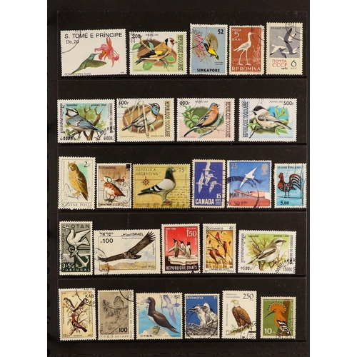 112 - COLLECTIONS & ACCUMULATIONS BIRDS ON STAMPS a world collection, largely 1960s-90s used issues. (+/- ... 