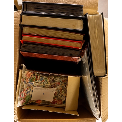 118 - COLLECTIONS & ACCUMULATIONS CANADA & USA in 6 volumes, a small box & a film fronted packet, all peri... 