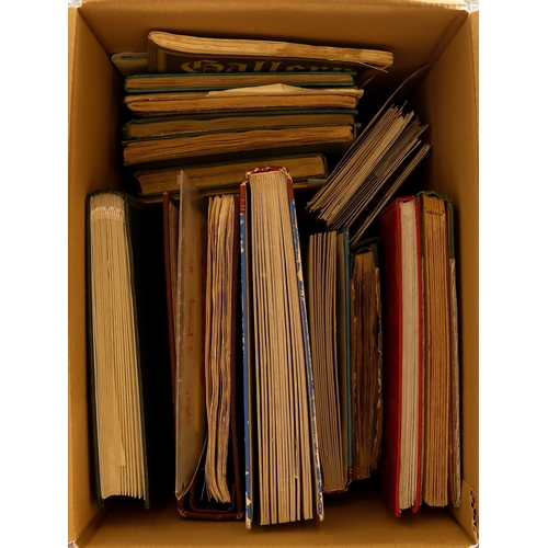 119 - COLLECTIONS & ACCUMULATIONS CHARITY SORTER BOX. 30 albums, loose stamps, tins, tubs and envelops wit... 