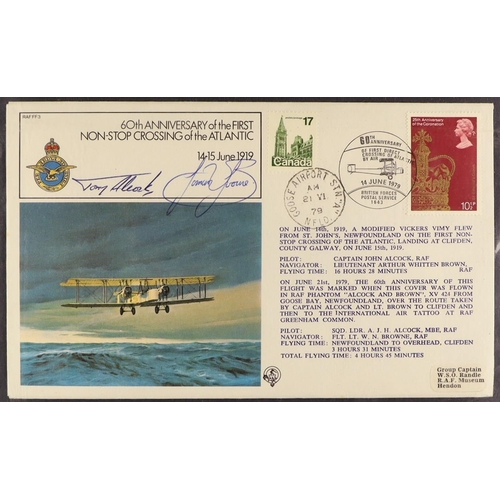 131 - COLLECTIONS & ACCUMULATIONS ROYAL AIR FORCE COVERS and aircraft related covers in 3 boxes. Many sign... 