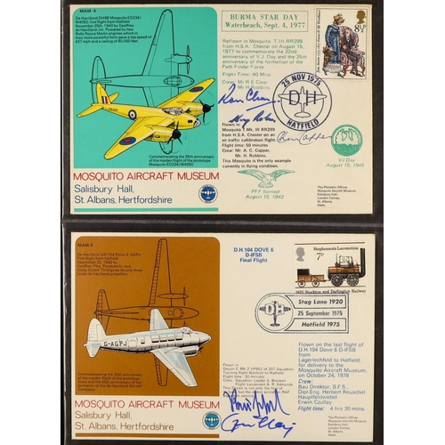 131 - COLLECTIONS & ACCUMULATIONS ROYAL AIR FORCE COVERS and aircraft related covers in 3 boxes. Many sign... 