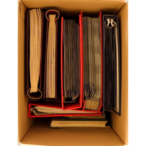 138 - COLLECTIONS & ACCUMULATIONS WORLD COLLECTION a carton with earlier jinior type albums incl. two J.E.... 