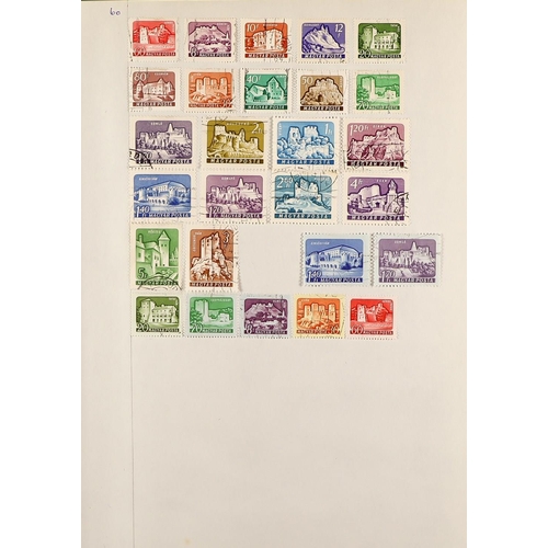 157 - COLLECTIONS & ACCUMULATIONS BOX WITH THREE ALBUMS. Some basic GB all reign stamps and selections fro... 