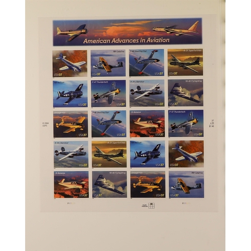 158 - TOPICALS AIRCRAFT & AVIATION 1930's-2010's a never hinged mint world collection in eight albums, all... 