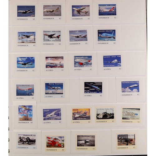 158 - TOPICALS AIRCRAFT & AVIATION 1930's-2010's a never hinged mint world collection in eight albums, all... 