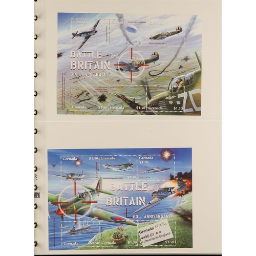 158 - TOPICALS AIRCRAFT & AVIATION 1930's-2010's a never hinged mint world collection in eight albums, all... 