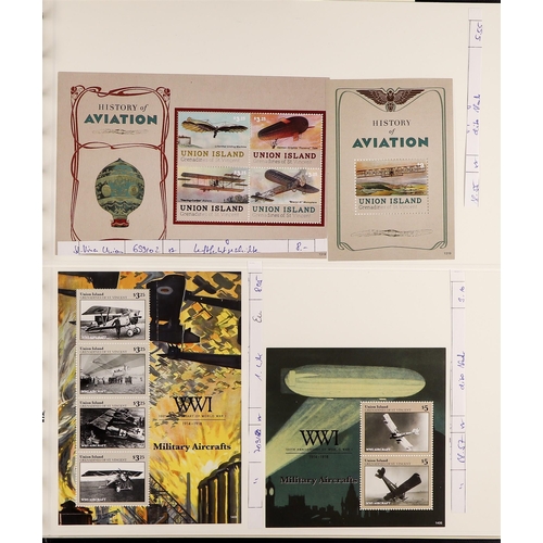 158 - TOPICALS AIRCRAFT & AVIATION 1930's-2010's a never hinged mint world collection in eight albums, all... 