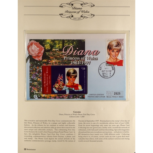 163 - TOPICALS PRINCESS DIANA 1981-97 World & Commonwealth collection of nhm stamps, miniature sheets, she... 