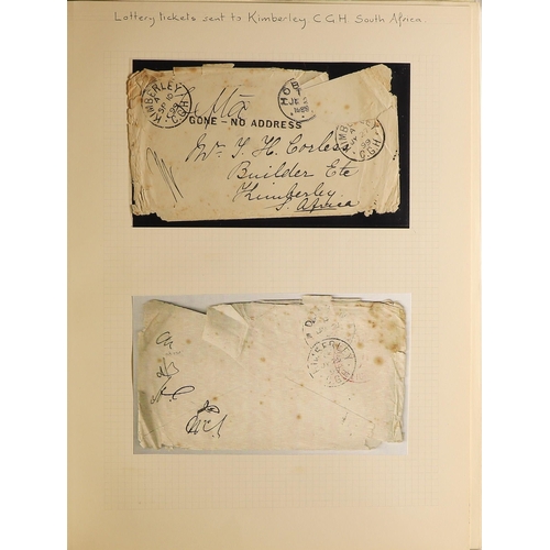 200 - AUSTRALIAN STATES TASMANIA 1899-1907 collection of Tattersall's suppressed and undercover mail, cont... 