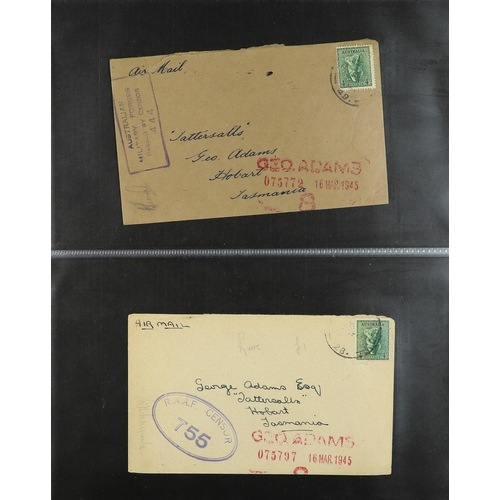 217 - AUSTRALIA TASMANIA 1940-47 collection of covers addressed to Tattersall's (Geo. Adams) in Hobart fro... 