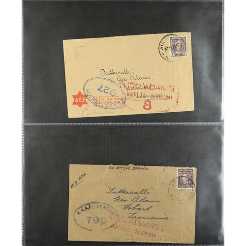 217 - AUSTRALIA TASMANIA 1940-47 collection of covers addressed to Tattersall's (Geo. Adams) in Hobart fro... 