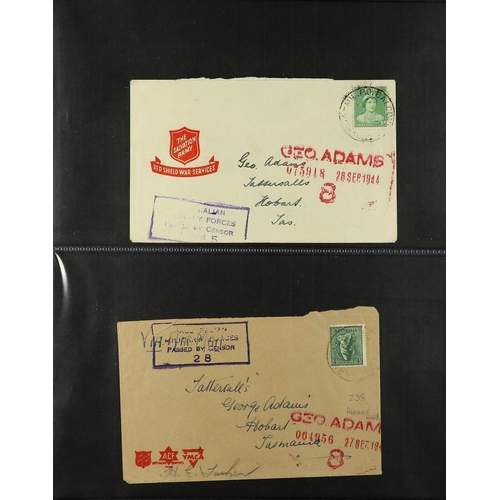 217 - AUSTRALIA TASMANIA 1940-47 collection of covers addressed to Tattersall's (Geo. Adams) in Hobart fro... 