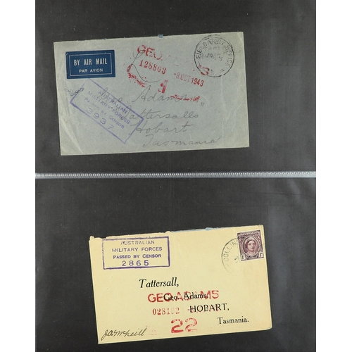 217 - AUSTRALIA TASMANIA 1940-47 collection of covers addressed to Tattersall's (Geo. Adams) in Hobart fro... 