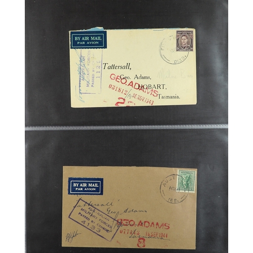 217 - AUSTRALIA TASMANIA 1940-47 collection of covers addressed to Tattersall's (Geo. Adams) in Hobart fro... 