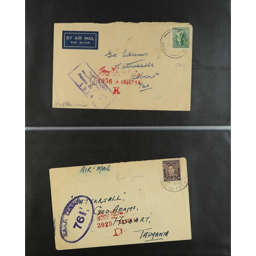 217 - AUSTRALIA TASMANIA 1940-47 collection of covers addressed to Tattersall's (Geo. Adams) in Hobart fro... 