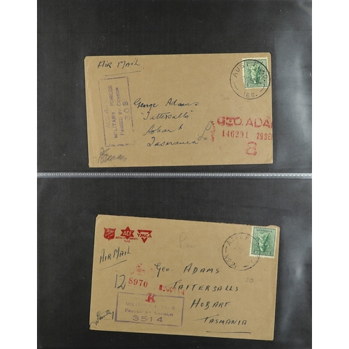 217 - AUSTRALIA TASMANIA 1940-47 collection of covers addressed to Tattersall's (Geo. Adams) in Hobart fro... 