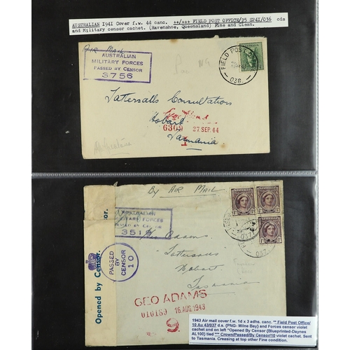 217 - AUSTRALIA TASMANIA 1940-47 collection of covers addressed to Tattersall's (Geo. Adams) in Hobart fro... 