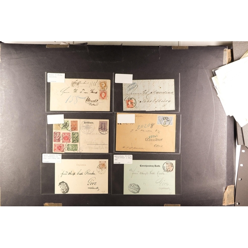 219 - AUSTRIA 1850's-1950's COVERS RANGE an American dealers stock (P.T.S.A. $4200+) incl. pre-stamp, othe... 