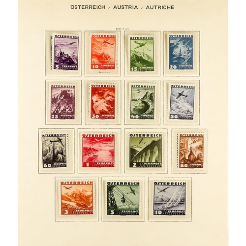 220 - AUSTRIA 1850-1953. a useful mint and used collection in a Schaubek album, with mint (many never hing... 